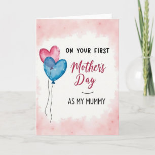 Première carte de fête des mères pour maman