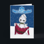 Première carte de Hanoukka du bébé avec le petit<br><div class="desc">Première carte de Hanoukka du bébé avec le petit dragon mignon</div>