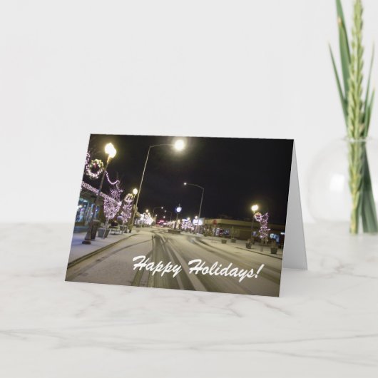 Première carte de Noël de neige (Devant)