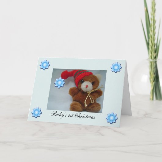 Première carte de Noël du bébé (Devant)