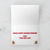 Première carte de Noël du bébé (Intérieur)