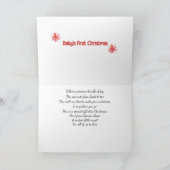 Première carte de Noël du bébé (Intérieur)