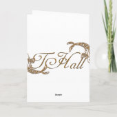 Première carte de Noël du bébé (Dos)