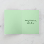 Première carte de Noël du bébé (Intérieur)