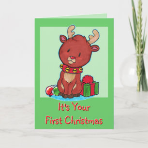 Première carte de Noël du bébé