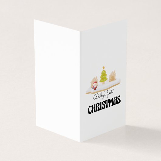 Première carte de Noël du bébé (Outside)
