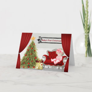 Première carte de Noël du bébé