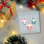 Première carte de Noël du bébé mignonne