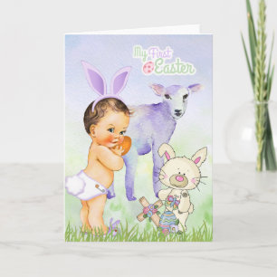 Première carte de Pâques du bébé