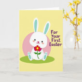 Première carte de Pâques pour ami (Fleur jaune)