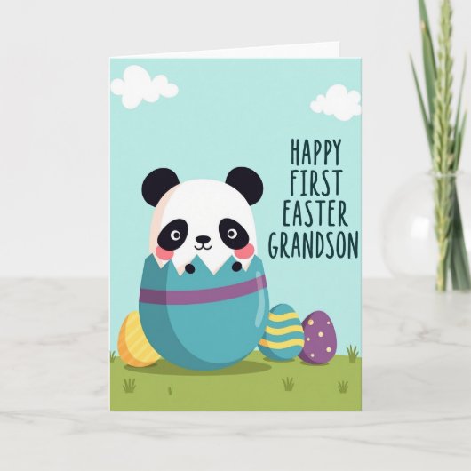 Première carte de Pâques pour petit-fils (Devant)
