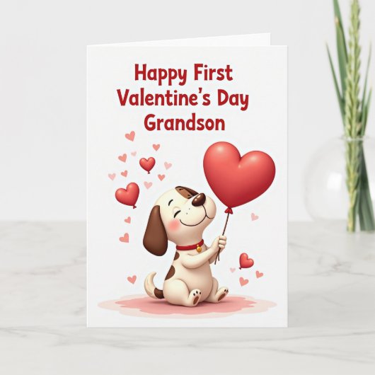 Première carte de Saint-Valentin pour petit-fils c (Devant)