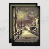 Première carte de vacances de neige (Devant / Derrière)