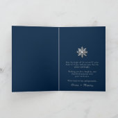 Première carte de vacances pour les jeunes mariés (Intérieur)