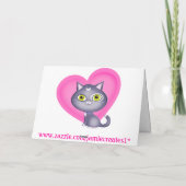 Première carte de voeux de chats de la (Dos)