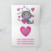 Première carte de voeux de chats de la (Intérieur)