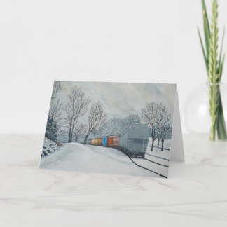 Première carte de voeux de neige