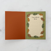 Première carte de voeux Thanksgiving de bébé (Intérieur)
