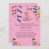 première carte d'invitation (Devant / Derrière)