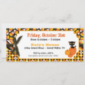 Première carte d'invitation pour l'anniversaire d' (Dos)