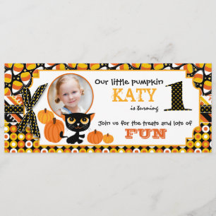 Première carte d'invitation pour l'anniversaire d'