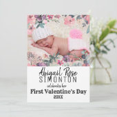 Première Carte photo de la Saint Valentin de la pe (Debout devant)