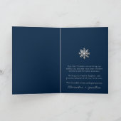 Première carte pliée de Noël du couple (Intérieur)