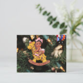 Première carte postale de Noël du bébé (Debout devant)