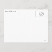 Première carte postale de Noël du bébé (Dos)