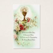 PREMIÈRE CARTE SAINTE COMMUNION EUCHARIST PRAYER (Devant)