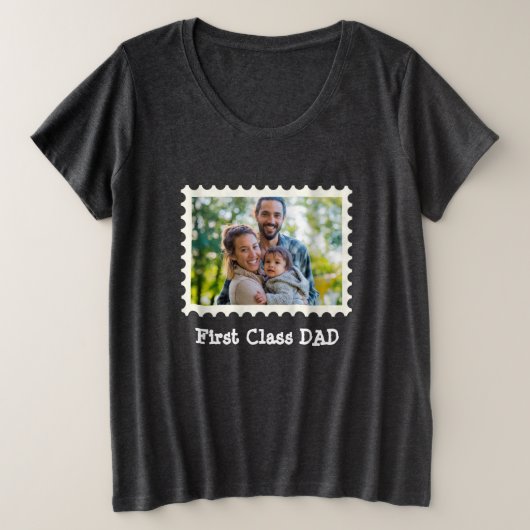PREMIÈRE CLASSE DAD Best Papa photo horizontale pe (Design devant)