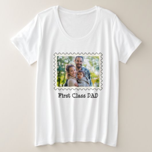 PREMIÈRE CLASSE DAD Best Papa photo horizontale pe (Design devant)