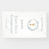 Première Communion catholique garçon Bannière (Horizontal)