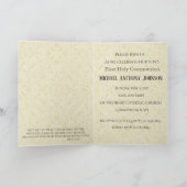 Première communion catholique invitation Jésus (Intérieur)