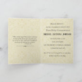 Première Communion Catholique Jésus Invitation (Intérieur)