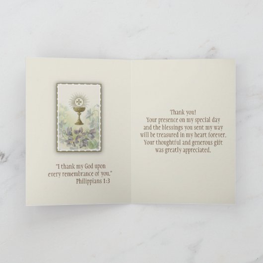 Première communion catholique Merci (Intérieur)