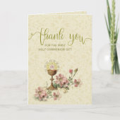 Première Communion catholique Merci floral (Devant)