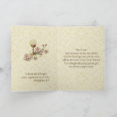 Première Communion catholique Merci floral (Intérieur)