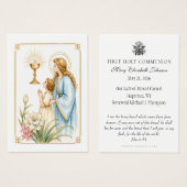 Première communion Dévotion eucharistique (Devant & derrière)