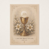 Première communion élégante au lys eucharistique (Devant)