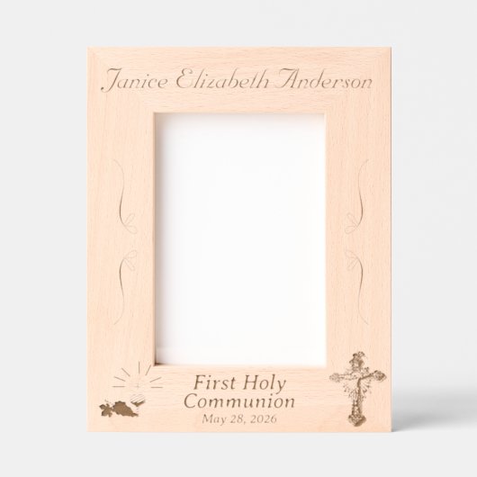 Première Communion Engravée Cadres (Recto)