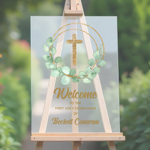 Première communion Eucalyptus moderne Accueil