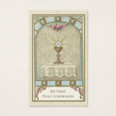 PREMIÈRE COMMUNION EUCHARISTE SUR ALTAR (Devant)