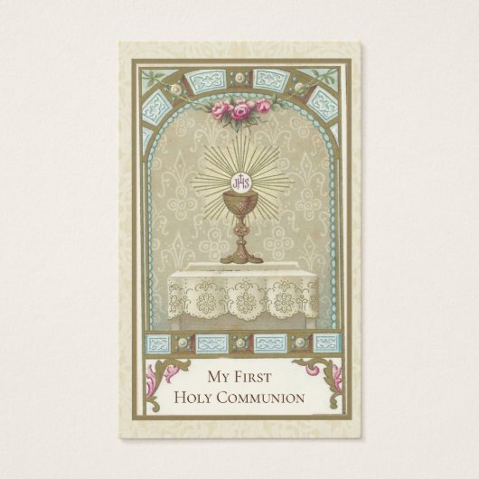 PREMIÈRE COMMUNION EUCHARISTE SUR ALTAR (Devant)