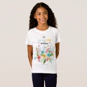 Première Communion Florale Enfants | T-shirt (Devant entier)