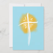 Première communion intime Invitation religieuse (Dos)