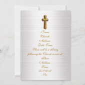 Première communion Invitation arc-en-ciel (Dos)