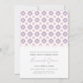 Première Communion Invitation Fille 1ère Communion (Devant)