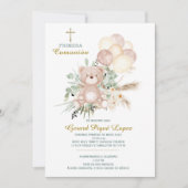 Première communion invitation imprimable (Devant)