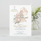 Première communion invitation imprimable (Debout devant)